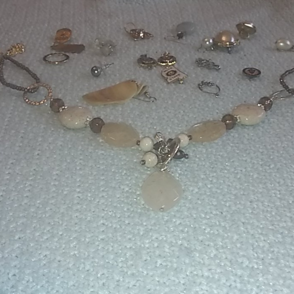 Random Jewelry pendents, pens, and earrings